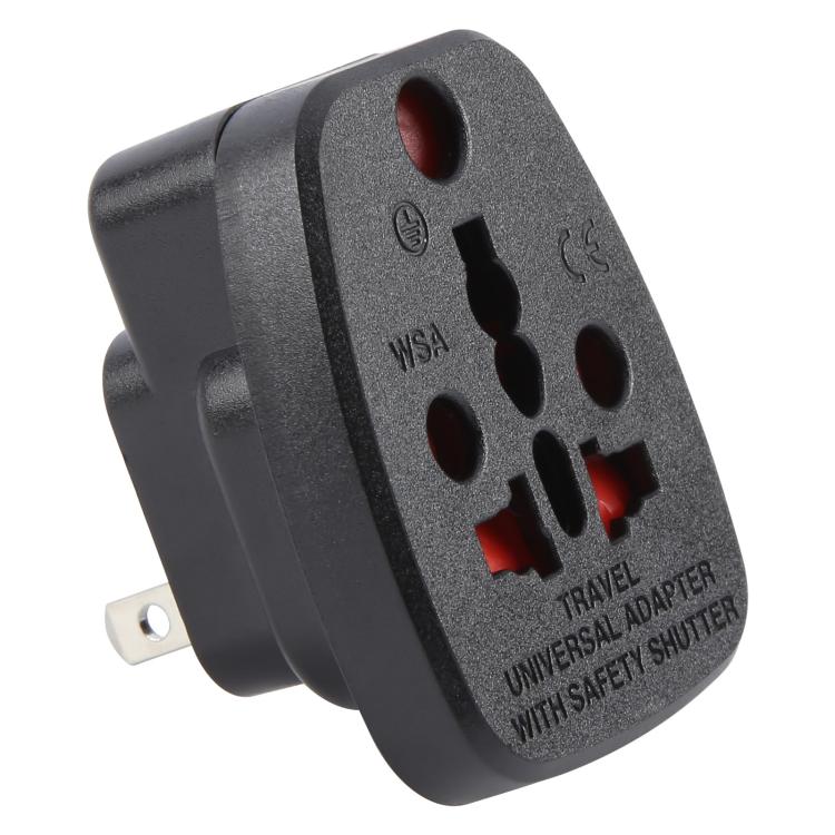 WSA-6 US / JP Plug Global Travel Universal Adapter with Safety Shutter
