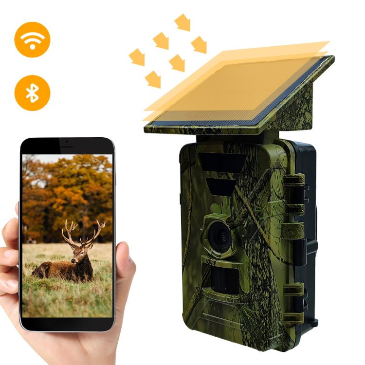 PR903G EU Version 5K HD Night Vision Infrared Hunting Camera with Solar Panel