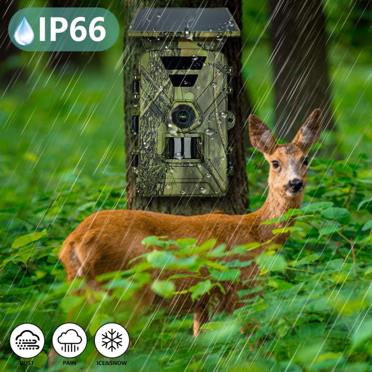 PR903G EU Version 5K HD Night Vision Infrared Hunting Camera with Solar Panel