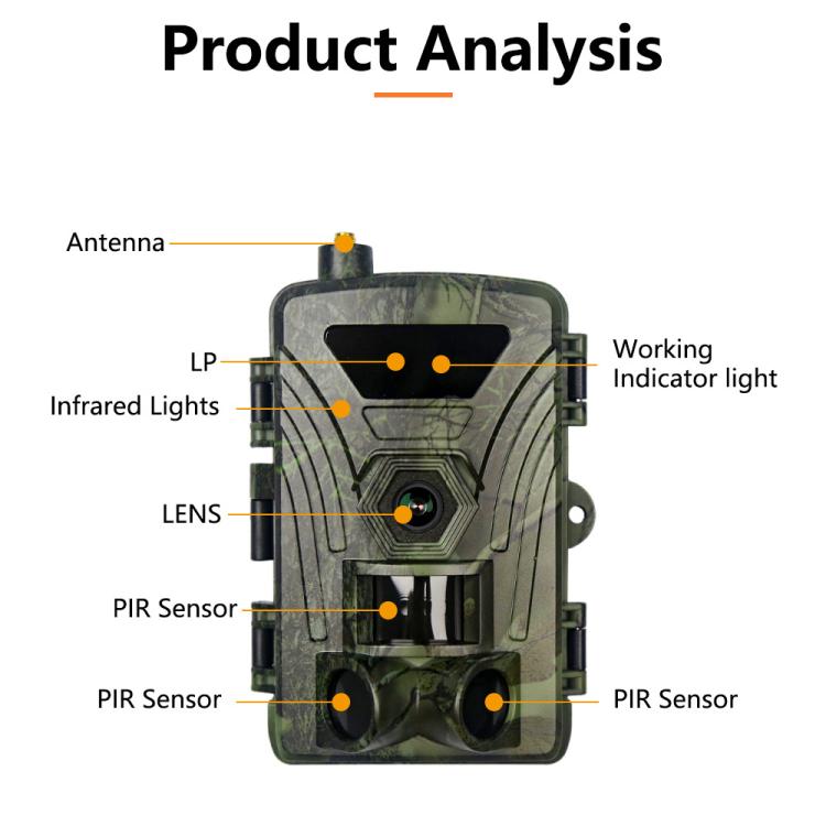 PR802G 4G EU Version 4K HD Night Vision Infrared Motion Detection Hunting Camera