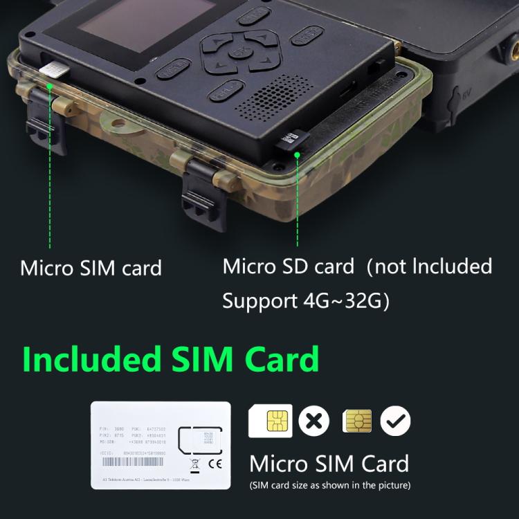 PR804G 4G EU Version 1080P HD Night Vision Infrared Hunting Camera