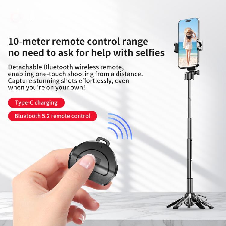 FUNSNAP P15 mini Portable Mini BT Handle Phone Selfie Stick Live Streaming Stand