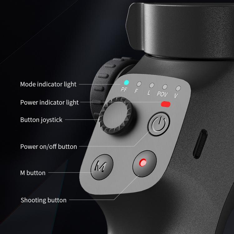 FUNSNAP CM8 Smartphone Stabilizer Foldable 3-axis Anti-shake Vlog Shooting Gimbal