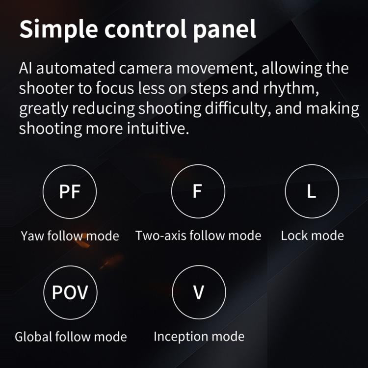 FUNSNAP CM8 Smartphone Stabilizer Foldable 3-axis Anti-shake Vlog Shooting Gimbal