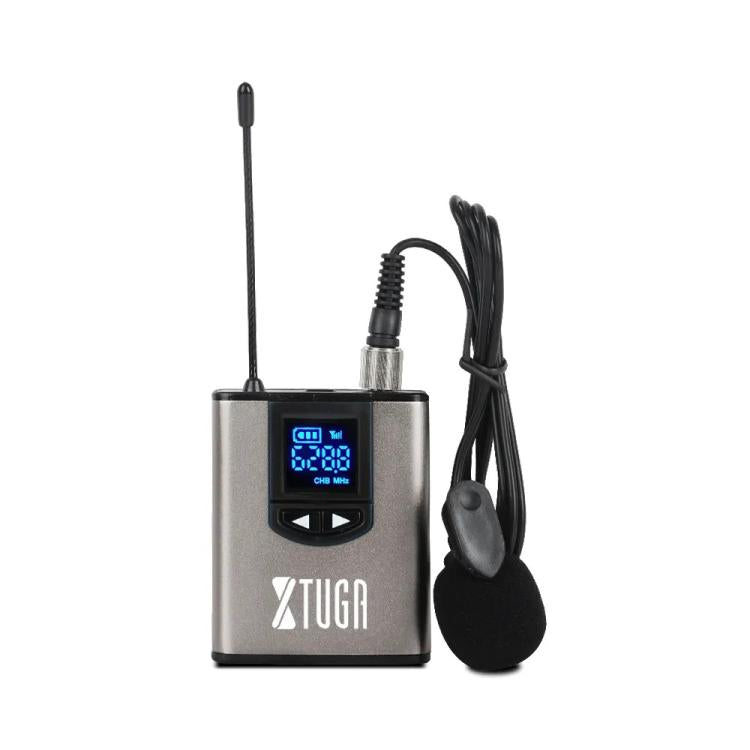 XTUGA  A1 UHF Wireless Headset Lavalier Microphone System with Bodypack Transmitter
