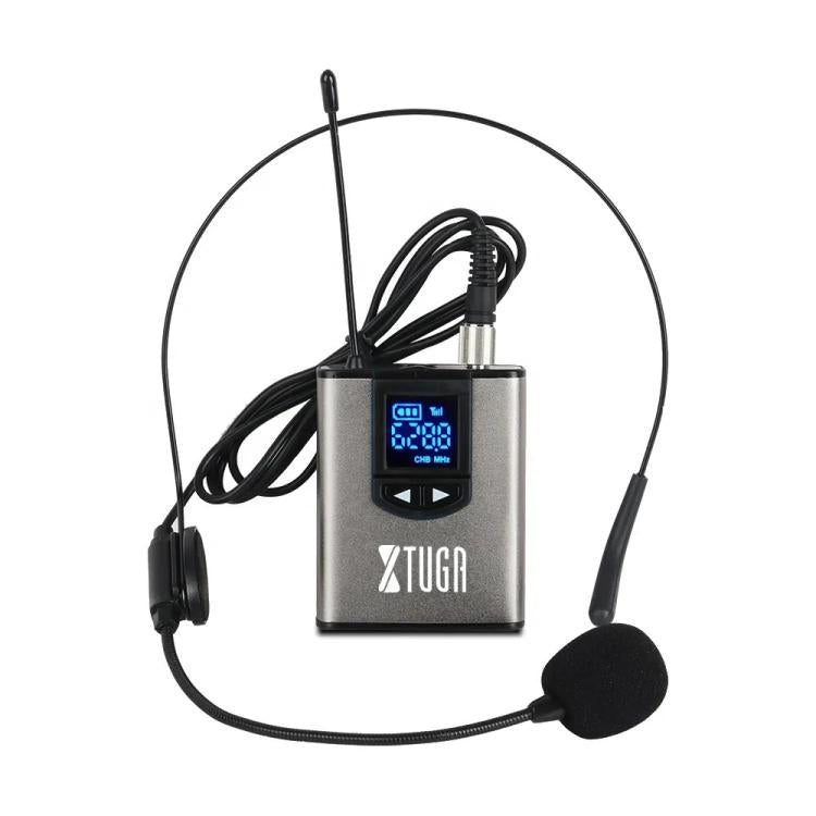 XTUGA  A1 UHF Wireless Headset Lavalier Microphone System with Bodypack Transmitter