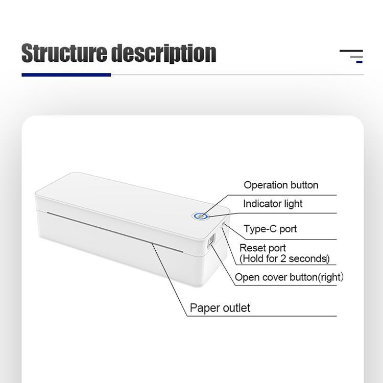 A401 Portable A4 Thermal Printer Educational Tattoo Printer
