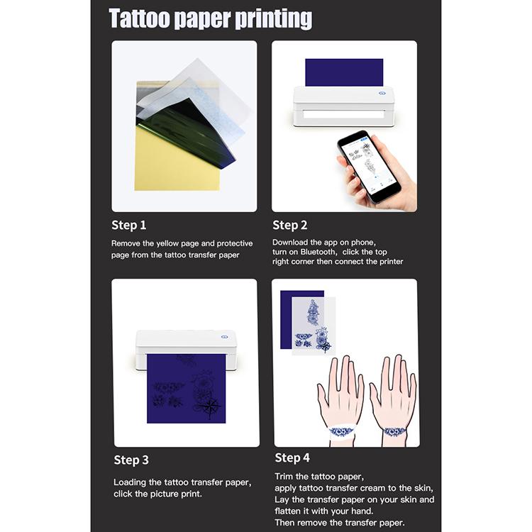 A401 Portable A4 Thermal Printer Educational Tattoo Printer