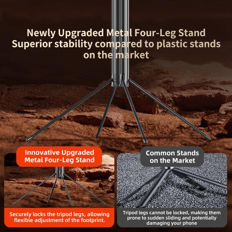 FUNSNAP A8 AI Smart Face Tracking Selfie Stick 5-axis Anti-shake Stand