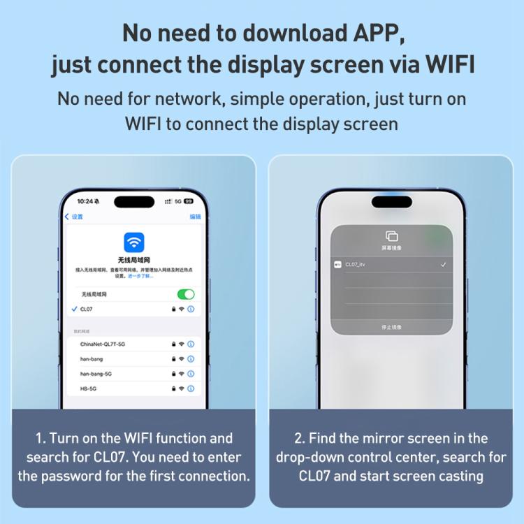 FUNSNAP CL07 Smart Screen-casting Selfie Stick Anti-shake Tripod
