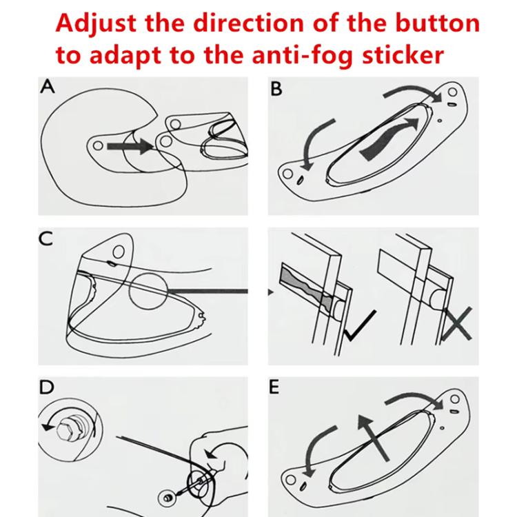 SOMAN Visor Anti-fog Shield Helmet Lens Film