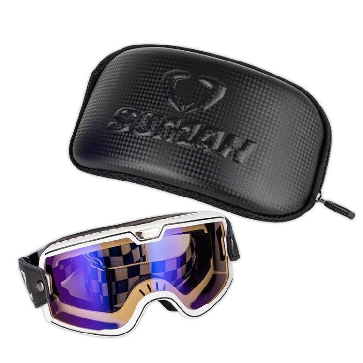 SOMAN Motorcycle Goggles Protective Box Hard Shell EVA Case