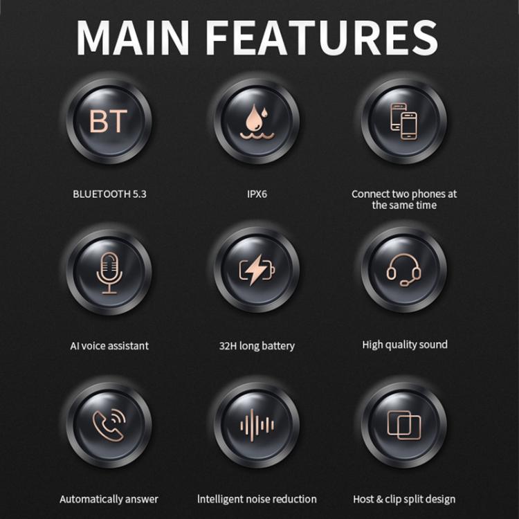 SOMAN Motorcycle Helmet Bluetooth Headset Stereo Voice Microphone