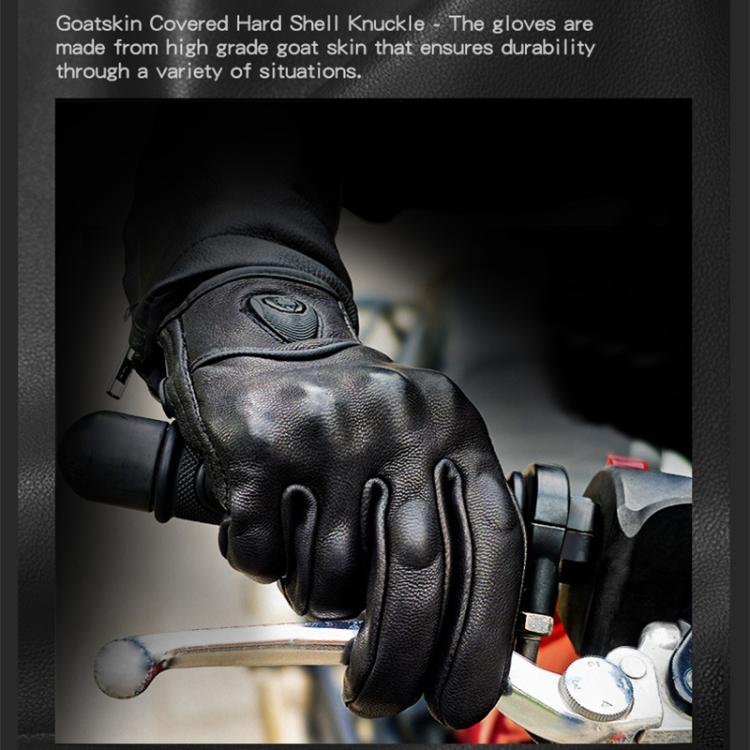 SOMAN MG-24 Motorcycle Sheepskin Gloves Touch Screen Off-road Riding Retro Gloves