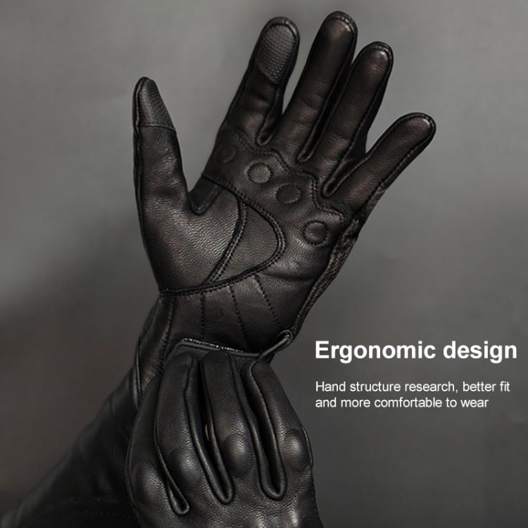 SOMAN MG-24 Motorcycle Sheepskin Gloves Touch Screen Off-road Riding Retro Gloves