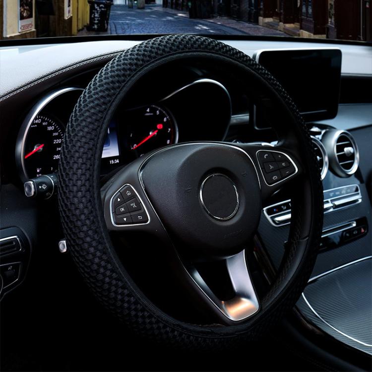 Breathable Mesh Elastic Car Universal Anti-skid Steering Wheel Cover, Diameter: 38cm