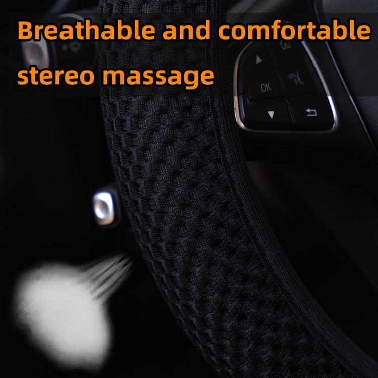 Breathable Mesh Elastic Car Universal Anti-skid Steering Wheel Cover, Diameter: 38cm