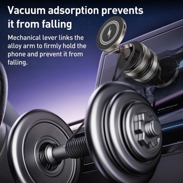 D1W 15W Rotatable Foldable Car Wireless Charging Magnetic Holder