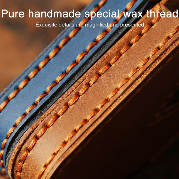 For Hyundai Staria / Sonata 3-button B121 Crazy Horse Cowhide Car Key Protection Cover