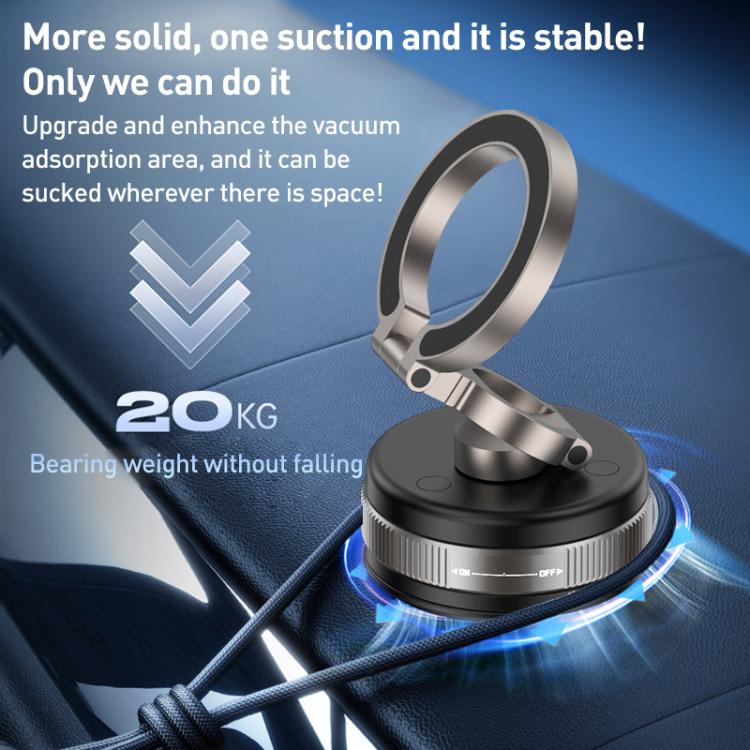 D1X Vacuum Magnetic 360 Degree Rotating Car Holder