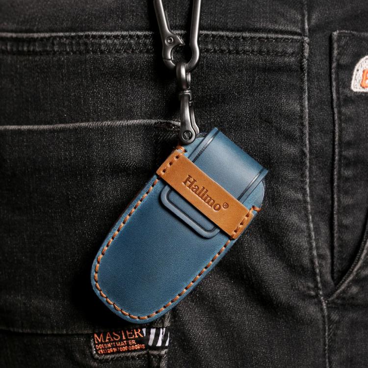 For Volvo XC60 / XC90 / S90 5-button C046 Crazy Horse Cowhide Car Key Protection Cover