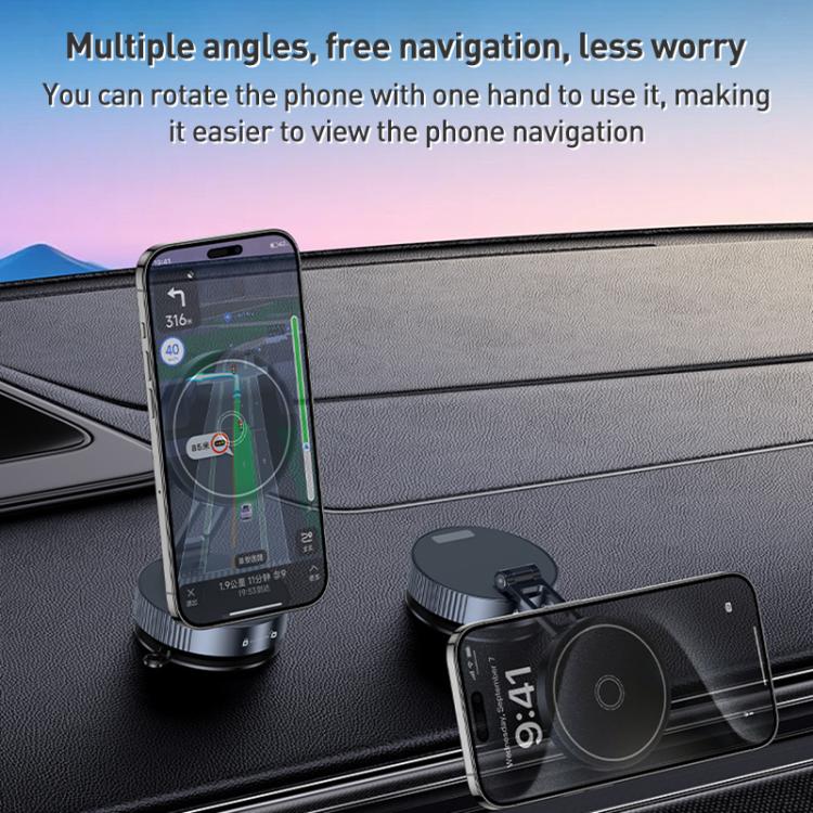 Q11 Vacuum Adsorption Foldable Magnetic Car Holder