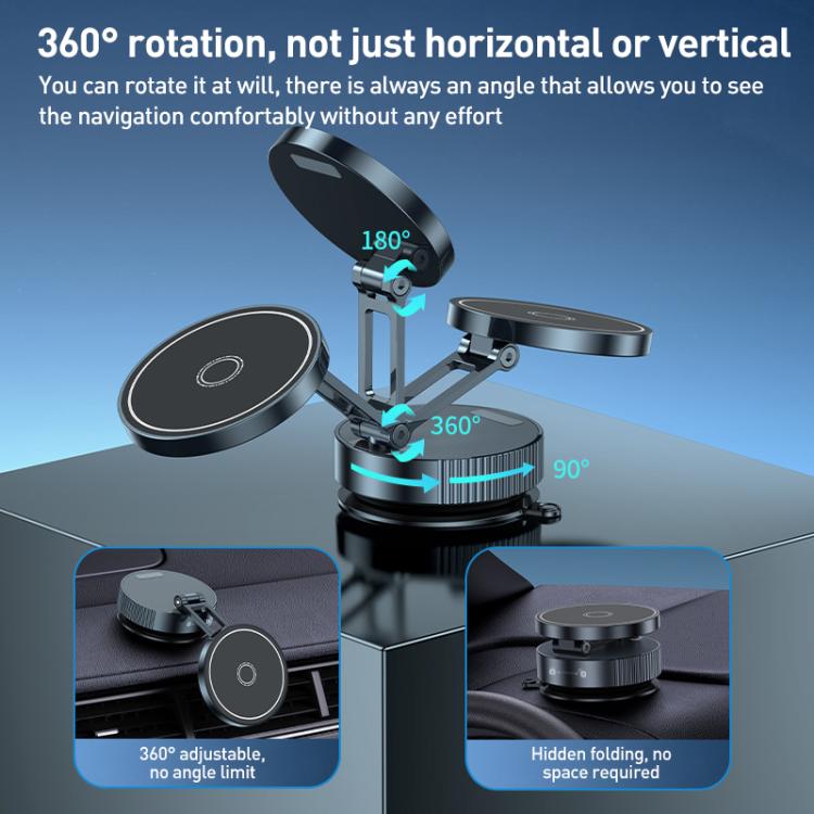 Q11 Vacuum Adsorption Foldable Magnetic Car Holder