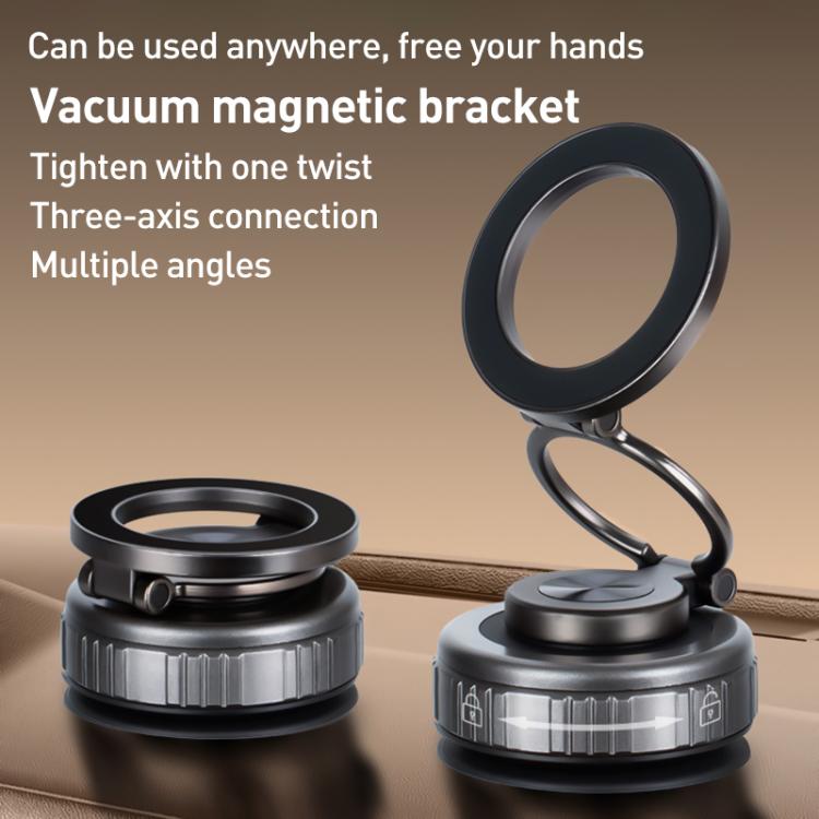 G512 Multifunctional Vacuum Double-Sided Magnetic Car Phone Holder