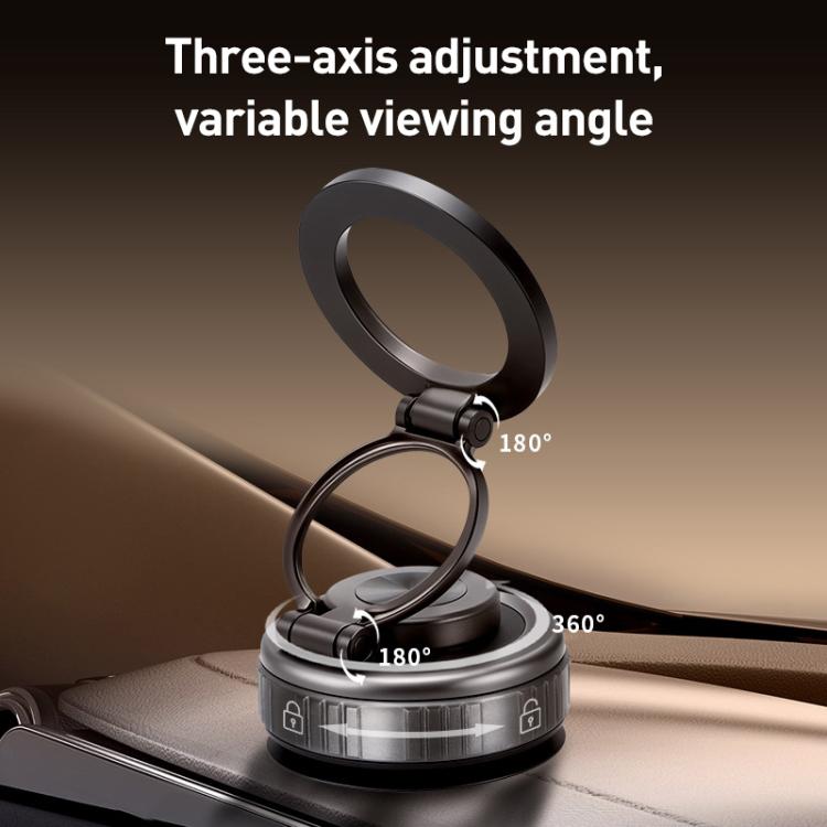 G512 Multifunctional Vacuum Double-Sided Magnetic Car Phone Holder