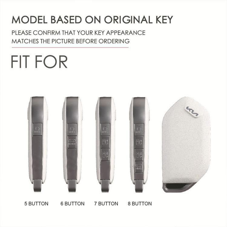 For Kia K3 / K5 2024 Hallmo Crazy Horse Cowhide Car Key Protection Cover