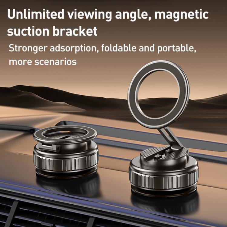 G712 Vacuum Adsorption Foldable Magnetic Car Phone Holder