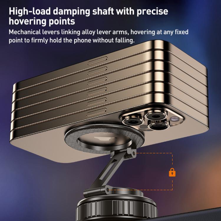 G712 Vacuum Adsorption Foldable Magnetic Car Phone Holder