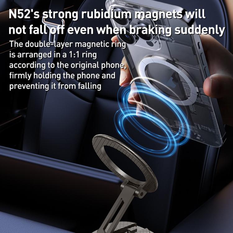 G712 Vacuum Adsorption Foldable Magnetic Car Phone Holder