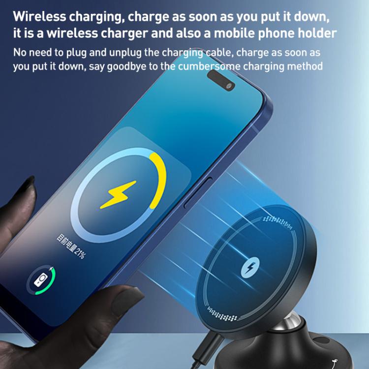 CC-T29W 360 Degree Rotating MagSafe Magnetic Car Phone Holder