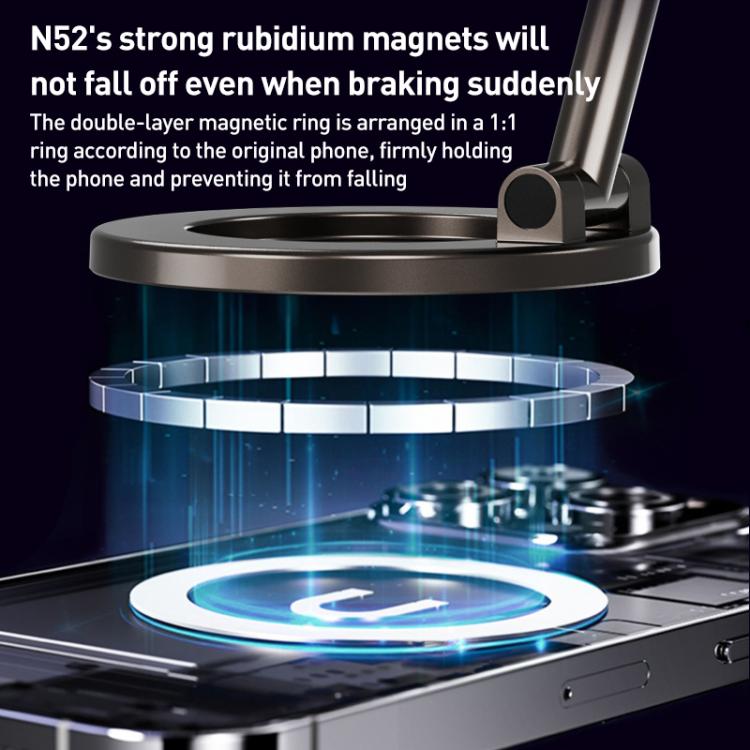 CC-T30-2F Vacuum Adsorption Alloy Magnetic Car Phone Holder