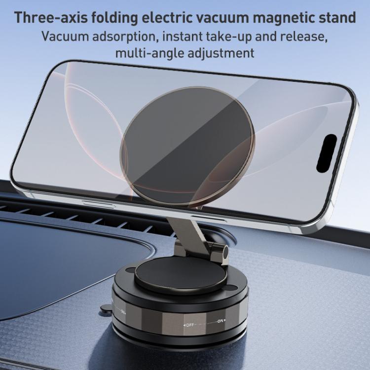 CC-T30-2 Vacuum Adsorption Rotating Magnetic Car Phone Holder