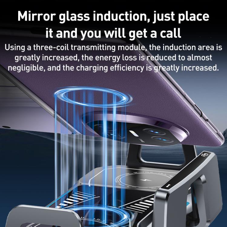 A001 15W Wireless Charging Electric Vacuum Adsorption Car Phone Holder