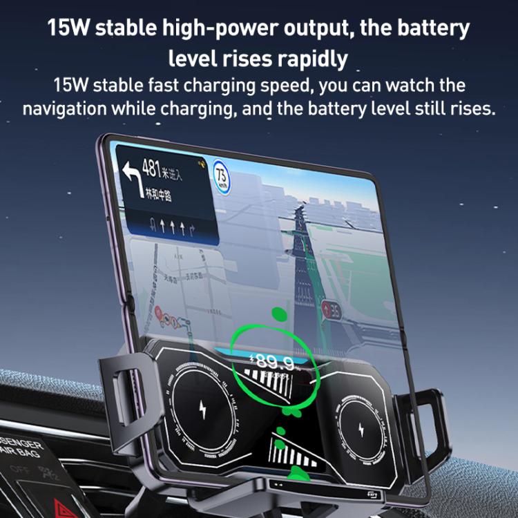 A001 15W Wireless Charging Electric Vacuum Adsorption Car Phone Holder