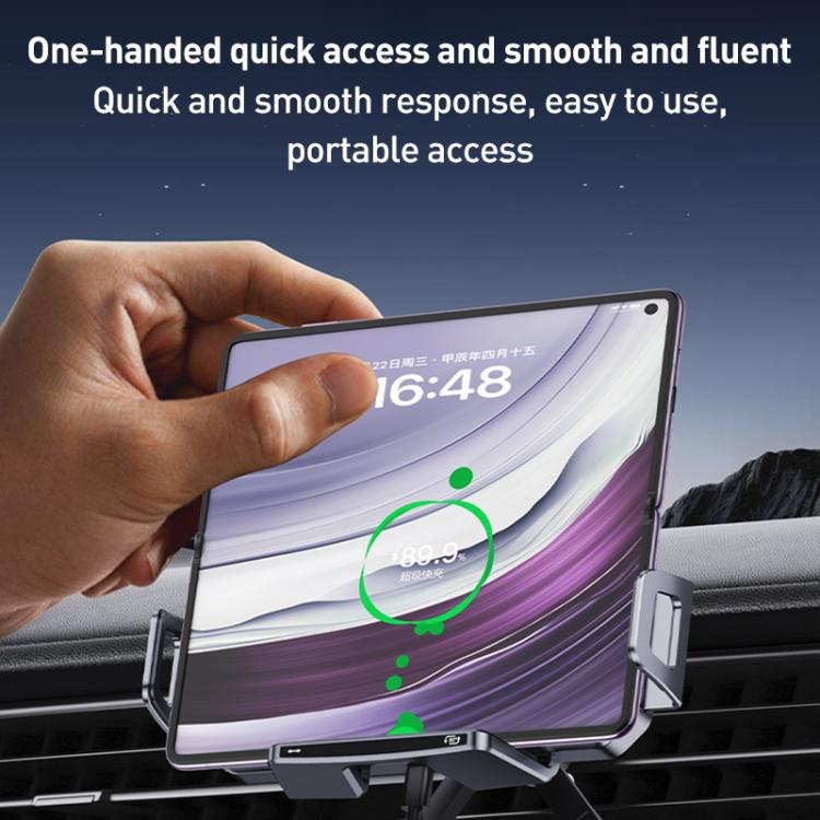 A001 15W Wireless Charging Electric Vacuum Adsorption Car Phone Holder