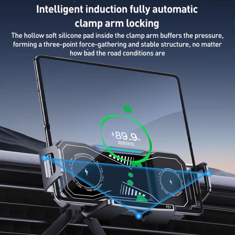 A001 15W Wireless Charging Electric Vacuum Adsorption Car Phone Holder
