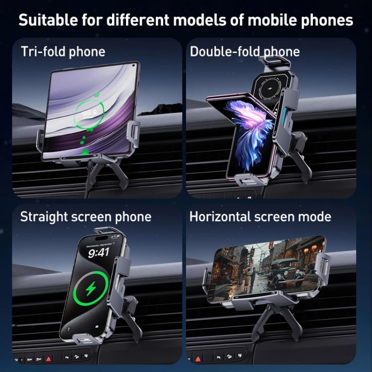 A001 15W Wireless Charging Electric Vacuum Adsorption Car Phone Holder