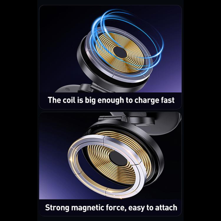 D1 15W Electric Vacuum Adsorption Car Wireless Charging Phone Holder