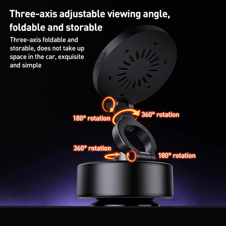 D1 15W Electric Vacuum Adsorption Car Wireless Charging Phone Holder