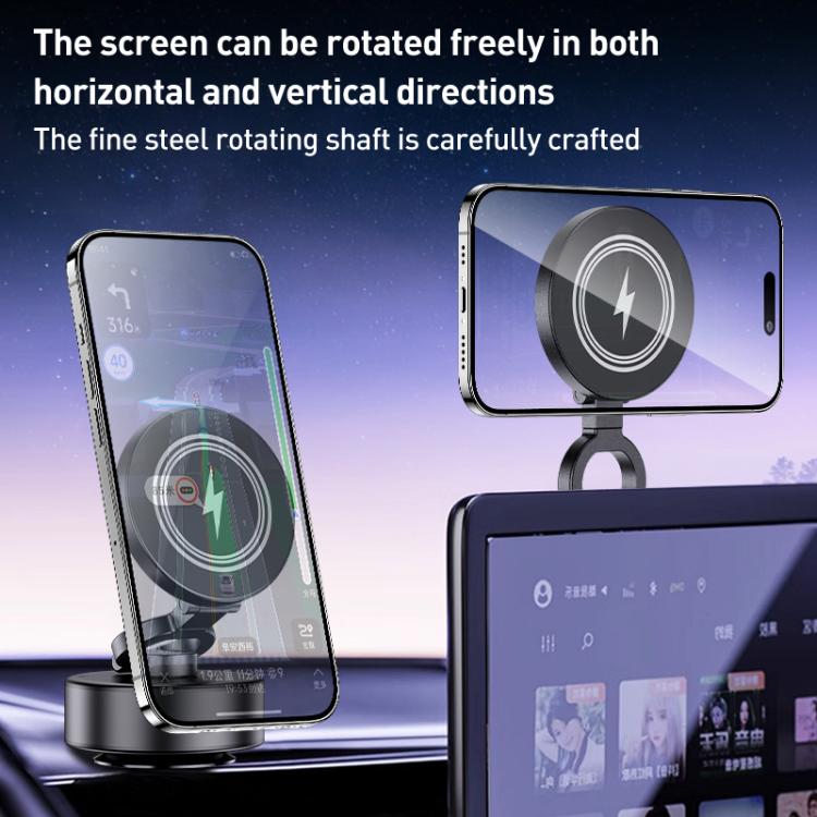 D1 15W Electric Vacuum Adsorption Car Wireless Charging Phone Holder