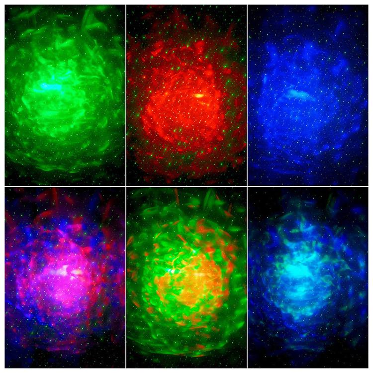 Remote Control Elliptical Starry Projection Lamp Atmosphere Light