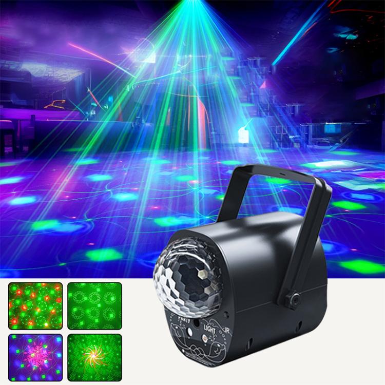 3-in-1 RGB Laser Light LED Stage Voice Control Magic Ball Lamp