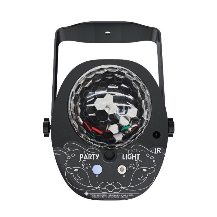 3-in-1 RGB Laser Light LED Stage Voice Control Magic Ball Lamp