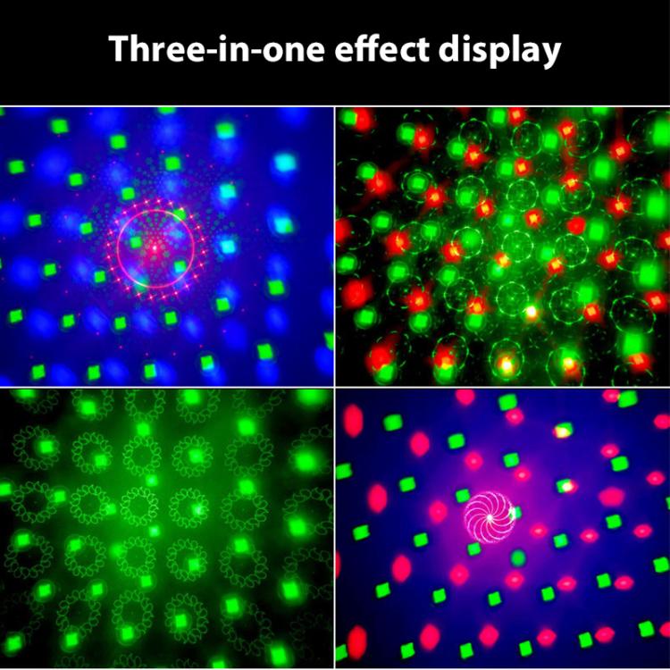 3-in-1 RGB Laser Light LED Stage Voice Control Magic Ball Lamp