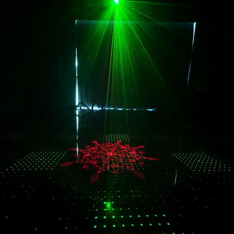 Double Magic Ball Laser Light LED Water Ripple RGB Rotating Stage Lamp