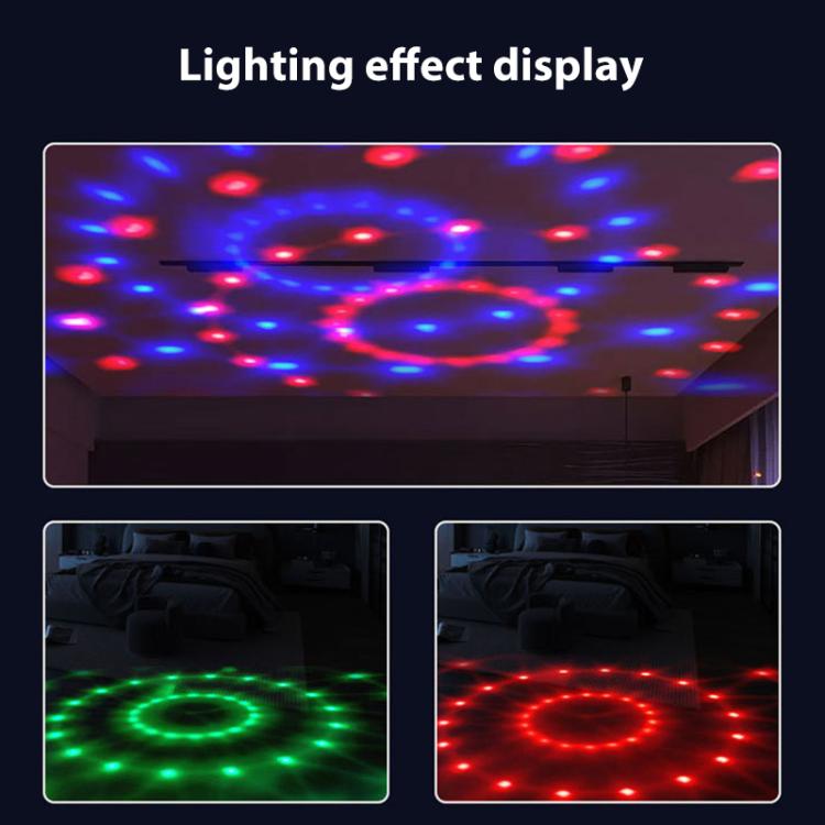 Stripe Magic Ball Light LED RGB Rotating Stage Lamp